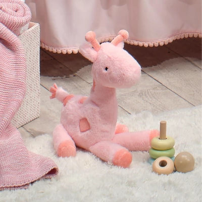 Lambs & Ivy Snuggle Jungle Pink Giraffe Plush Stuffed Animal Toy - Snuggles 6 Lambs & Ivy Snuggle Jungle Pink Giraffe Plush Stuffed Animal Toy - Snuggles - Image 4