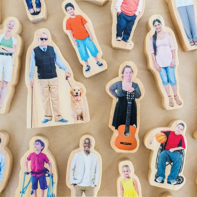 Learning Advantage Everyone's Family Wooden People - 26 Pcs 5 Learning Advantage Everyone's Family Wooden People - 26 Pcs - Image 3