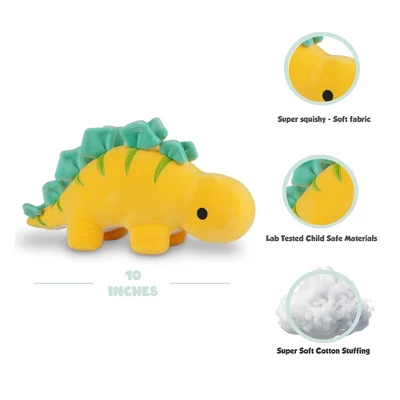 Avocatt Yellow Stegosaurus Plush 3 Avocatt Yellow Stegosaurus Plush