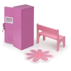 Badger Basket School Style Single Doll Locker Set With Bench, Rug And Accessories - Purple/Pink -Cheap Toy Store GUEST 0bdc1033 16b1 41da a5a6 6bd0bba0947a