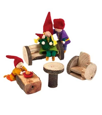 Magic Cabin - Rustic Tree Wooden Branch Living Room Furniture Set, 4 Pieces 3 Magic Cabin - Rustic Tree Wooden Branch Living Room Furniture Set, 4 Pieces