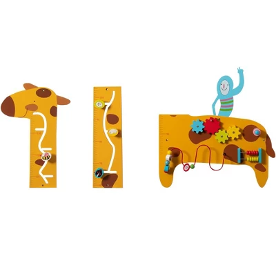 ShpilMaster Wooden Giraffe Sensory Wall Game, Activity Toy Growth Chart For Playroom, Nursery, Preschool, And Doctors' Office 15 ShpilMaster Wooden Giraffe Sensory Wall Game, Activity Toy Growth Chart For Playroom, Nursery, Preschool, And Doctors' Office - Image 13