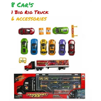 Big Daddy Trucks - The Big Rig Race Car Travel System With Construction Accessories - Comes With 8 Cars But Can Hold 24 3 Big Daddy Trucks - The Big Rig Race Car Travel System With Construction Accessories - Comes With 8 Cars But Can Hold 24