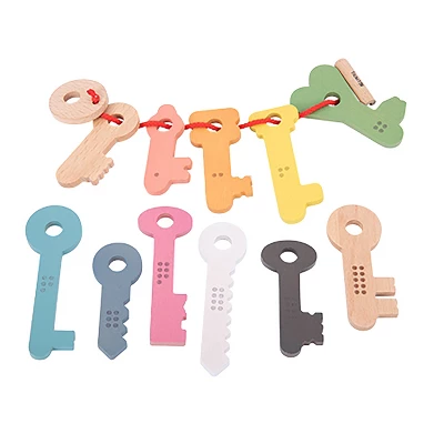 Tickit Rainbow Wooden Keys, Set Of 11 6 Tickit Rainbow Wooden Keys, Set Of 11 - Image 4