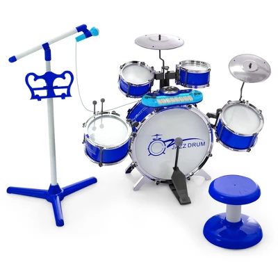 Costway Jazz Drum Set For Toddler Kids Educational Toy W/Keyboard Cymbal Microphone 12 Costway Jazz Drum Set For Toddler Kids Educational Toy W/Keyboard Cymbal Microphone - Image 10