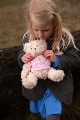 Bearington Ima Big Sister Plush Stuffed Animal Teddy Bear In Pink T-Shirt, 12 Inches 5 Bearington Ima Big Sister Plush Stuffed Animal Teddy Bear In Pink T-Shirt, 12 Inches - Image 3