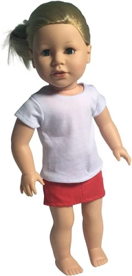 The New York Doll Collection White T-Shirts Set