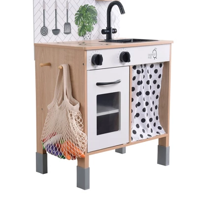 Teamson Kids Little Chef Philly Modern Wooden Kitchen Playset, White/Natural 11 Teamson Kids Little Chef Philly Modern Wooden Kitchen Playset, White/Natural - Image 9