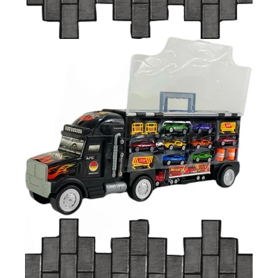 Big Daddy Trucks - The Big Rig Race Car Travel System With Construction Accessories - Comes With 8 Cars But Can Hold 24 4 Big Daddy Trucks - The Big Rig Race Car Travel System With Construction Accessories - Comes With 8 Cars But Can Hold 24 - Image 2