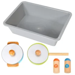 Costway Kids Wooden Pretend Cooking Playset Cookware Play Set Kitchen Toys Gift -Cheap Toy Store GUEST 2d1b2e89 91b3 4376 ac4a 1856a624a4ef