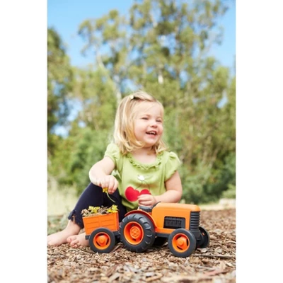 Green Toys Tractor Vehicle - Orange 7 Green Toys Tractor Vehicle - Orange - Image 5