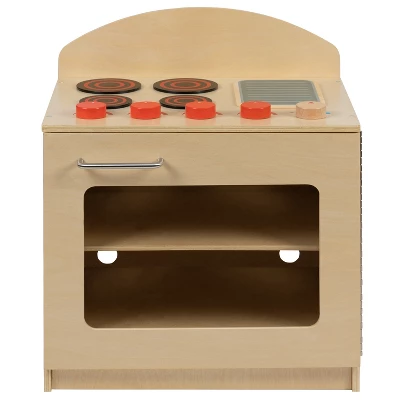 Flash Furniture Children's Wooden Kitchen Stove For Commercial Or Home Use - Safe, Kid Friendly Design 6 Flash Furniture Children's Wooden Kitchen Stove For Commercial Or Home Use - Safe, Kid Friendly Design - Image 4