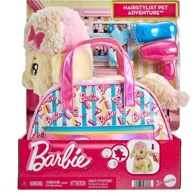 Barbie Salon Pet Adventure Stuffed Animal, Poodle With Themed Purse And 6 Accessories 7 Barbie Salon Pet Adventure Stuffed Animal, Poodle With Themed Purse And 6 Accessories - Image 5