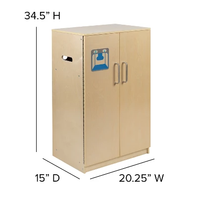Flash Furniture Children's Wooden Kitchen Refrigerator For Commercial Or Home Use - Safe, Kid Friendly Design 11 Flash Furniture Children's Wooden Kitchen Refrigerator For Commercial Or Home Use - Safe, Kid Friendly Design - Image 9