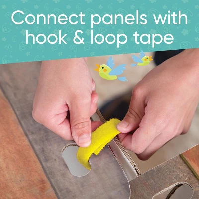 Hearthsong 32-Panel Cabin Style Fantasy Fort Indoor Fort Building Kit With Hook And Loop Connectors 9 Hearthsong 32-Panel Cabin Style Fantasy Fort Indoor Fort Building Kit With Hook And Loop Connectors - Image 7