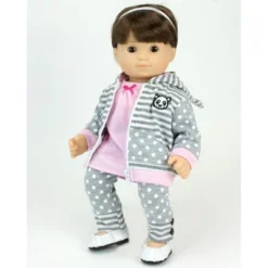 Sophia's - 15" Doll - Panda Bear Hooded Sweatshirt, Tunic & Polka Dot Leggings - Light Pink -Cheap Toy Store GUEST 443113c5 b592 4746 9138 cb9f7b509fef