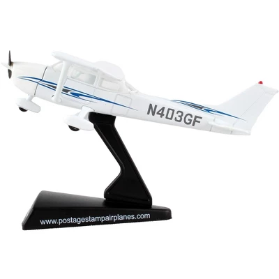 Cessna 172 Skyhawk Light Aircraft "N403GF" White 1/87 (HO) Diecast Model Airplane By Postage Stamp 3 Cessna 172 Skyhawk Light Aircraft "N403GF" White 1/87 (HO) Diecast Model Airplane By Postage Stamp