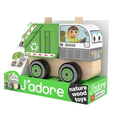 J’adore Garbage Truck Wooden Stacking Toy 3 J’adore Garbage Truck Wooden Stacking Toy