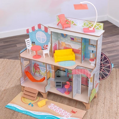 Kidkraft Ferris Wheel Fun Beach House Wooden 360-Play Dollhouse With 19 Accessories 8 Kidkraft Ferris Wheel Fun Beach House Wooden 360-Play Dollhouse With 19 Accessories - Image 6