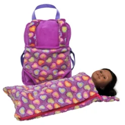 The Queen' Treasures 18 In Doll Carrier And Sleeping Bag, Purple Hearts -Cheap Toy Store GUEST 5730f899 d809 4d90 a08d 21b2bbd3c5a6