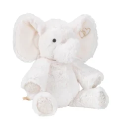 Lambs & Ivy Signature Jamboree Plush Elephant - Marshmallow - Gray, Gold, White