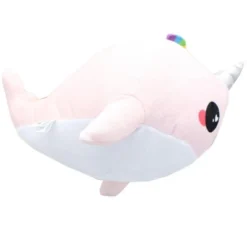 Se7en20 Glitter Galaxy 12-Inch Rainbow Spout Pink Narwhal Collectible Plush