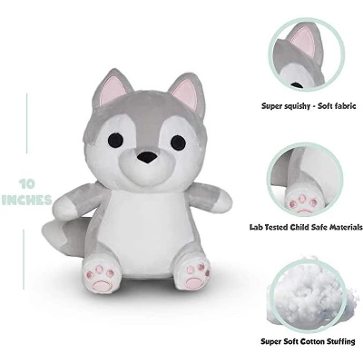 Avocatt Gray Wolf Plush 3 Avocatt Gray Wolf Plush