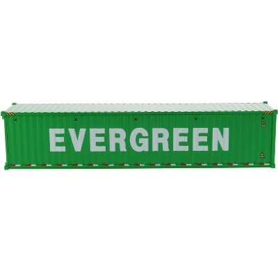 40' Dry Goods Sea Container "EverGreen" Green "Transport Series" 1/50 Model By Diecast Masters 3 40' Dry Goods Sea Container "EverGreen" Green "Transport Series" 1/50 Model By Diecast Masters