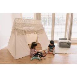 Macrame Playhome Tent Beige - Wonder & Wise