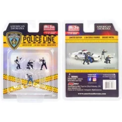 "Police Line" 6 Piece Diecast Set (4 Figurines And 2 Accessories) Limited Ed To 4800 Pcs 1/64 Scale Models By American Diorama -Cheap Toy Store GUEST 6347f0af cf2e 4c76 90da 38ff459e833a