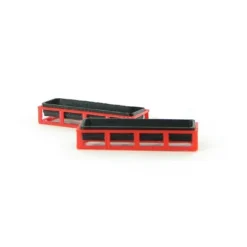 3D To Scale 1/64 2 Pack Of 3D Printed Red & Black Plastic Feed Troughs 64-302-R