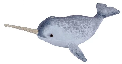 Wild Republic Living Ocean Large Narwhal Stuffed Animal, 15 - 20 Inches 3 Wild Republic Living Ocean Large Narwhal Stuffed Animal, 15 - 20 Inches