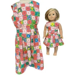 Doll Clothes Superstore Size 12 Matching Girl And Doll Flower Dresses