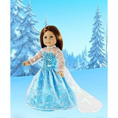 Dress Along Dolly Else Frozen Inspired Outfit For American Girl Doll 4 Dress Along Dolly Else Frozen Inspired Outfit For American Girl Doll - Image 2