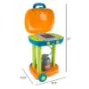 Toy Time Kids' Pretend Play BBQ Grill Toy Set With Toy Food And Kitchen Accessories