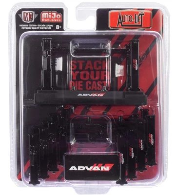 Stackable Diecast Auto-Lifts 5 Piece Set "ADVAN Yokohama" For 1/64 Scale Model Cars By M2 Machines 4 Stackable Diecast Auto-Lifts 5 Piece Set "ADVAN Yokohama" For 1/64 Scale Model Cars By M2 Machines - Image 2