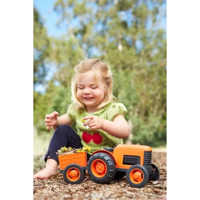 Green Toys Tractor Vehicle - Orange 8 Green Toys Tractor Vehicle - Orange - Image 6