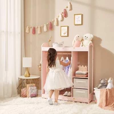 Fantasy Fields - Fashion Twinkle Star Prints Jasmine Toy Dress Up Unit Kids Furniture - Pink 7 Fantasy Fields - Fashion Twinkle Star Prints Jasmine Toy Dress Up Unit Kids Furniture - Pink - Image 5