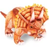Underwraps Real Planet Triceratops Brown 24.5 Inch Realistic Soft Plush
