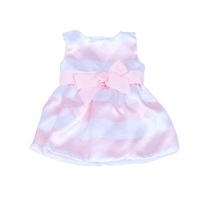 Sophia’s Stripe Party Dress And Sandals For 18" Dolls, Pink/White 6 Sophia’s Stripe Party Dress And Sandals For 18" Dolls, Pink/White - Image 4