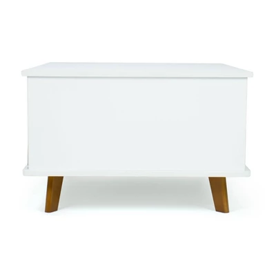 Morgan Mid-Century Kids' Activity Table With Fabric Storage Bins White/Gray - Humble Crew 4 Morgan Mid-Century Kids' Activity Table With Fabric Storage Bins White/Gray - Humble Crew - Image 2
