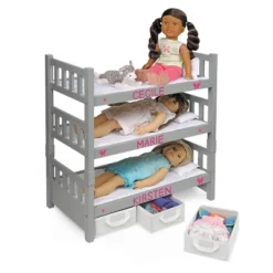 Badger Basket 1-2-3 Convertible Doll Bunk Bed With Baskets And Free Personalization Kit - Executive Gray -Cheap Toy Store GUEST 89ae3fb8 3bd6 49c6 a4de dc2225e068f5