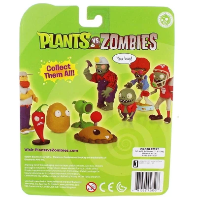 The Zoofy Group LLC Plants Vs Zombies 3" Figure 2-Pack: Cowboy Zombie & Chili Bean 4 The Zoofy Group LLC Plants Vs Zombies 3" Figure 2-Pack: Cowboy Zombie & Chili Bean - Image 2