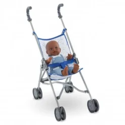 Corolle Umbrella Doll Stroller - Blue - Inspired By Stroller For Real Babies