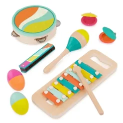 B. Toys - Wooden Instrument Set - Xylophone, Tambourine, Harmonica & More - Make A Melody - 9pc -Cheap Toy Store GUEST a677311b f2c9 4955 aa85 477286b1bcab