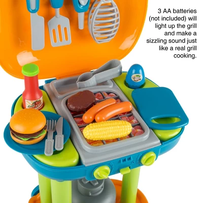 Toy Time Kids' Pretend Play BBQ Grill Toy Set With Toy Food And Kitchen Accessories 4 Toy Time Kids' Pretend Play BBQ Grill Toy Set With Toy Food And Kitchen Accessories - Image 2