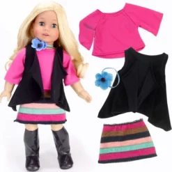Sophia’s 9 Piece Winter Set For 18" Dolls, Blue/Black -Cheap Toy Store GUEST aa66886b 2dc3 400b 8e99 1a1fab925e85