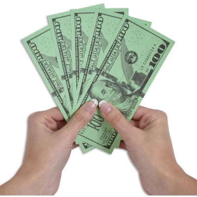 Learning Advantage One Hundred Dollar Play Bills, Set Of 50 4 Learning Advantage One Hundred Dollar Play Bills, Set Of 50 - Image 2