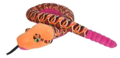 Wild Republic Plush Snake 54 Inches Tribal Orange Stuffed Animal, 54 Inches