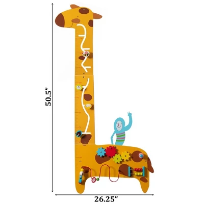 ShpilMaster Wooden Giraffe Sensory Wall Game, Activity Toy Growth Chart For Playroom, Nursery, Preschool, And Doctors' Office 5 ShpilMaster Wooden Giraffe Sensory Wall Game, Activity Toy Growth Chart For Playroom, Nursery, Preschool, And Doctors' Office - Image 3